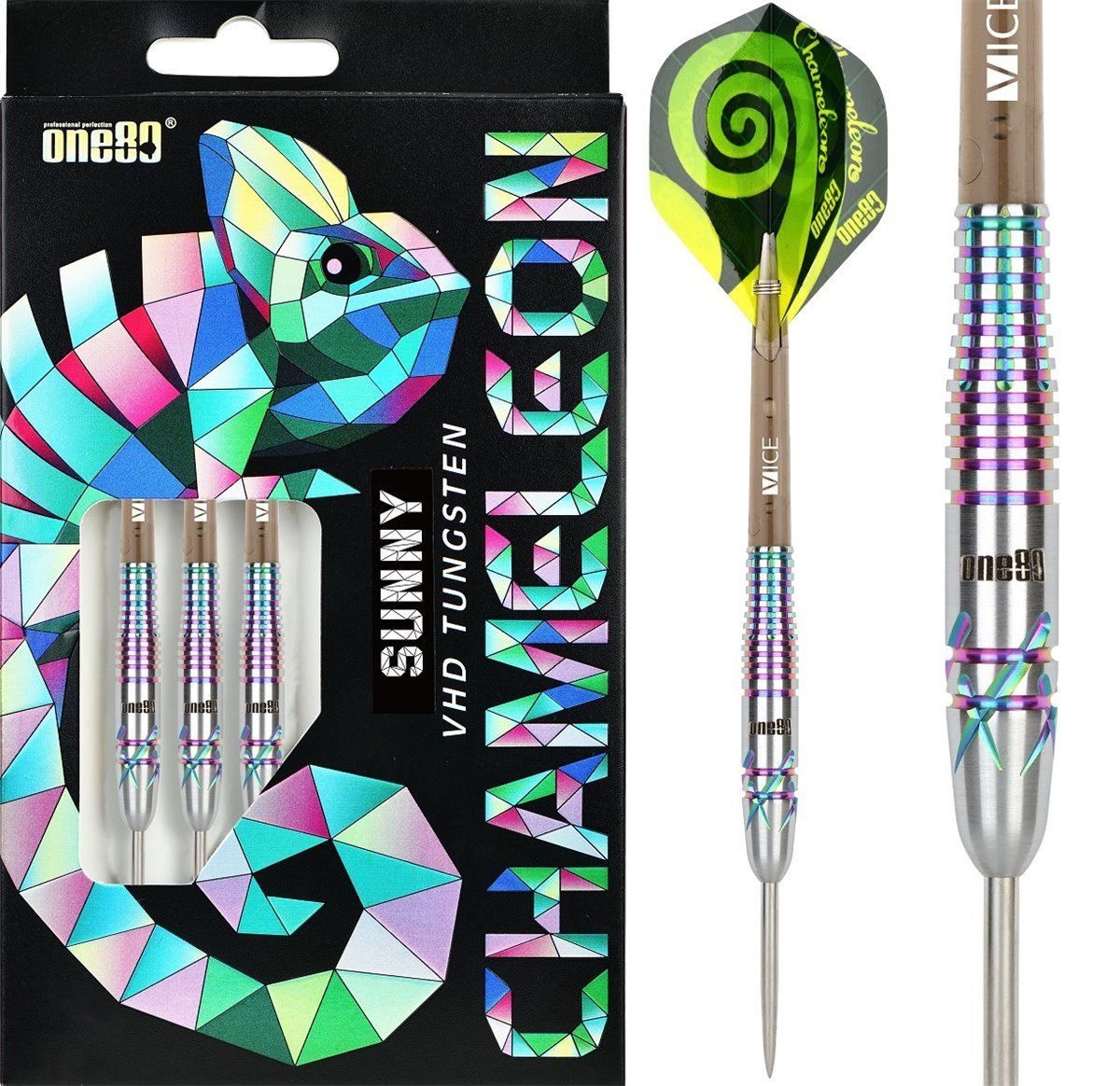 One80 Chameleon Sunny Steel Darts 22 Gramm Steeldarts