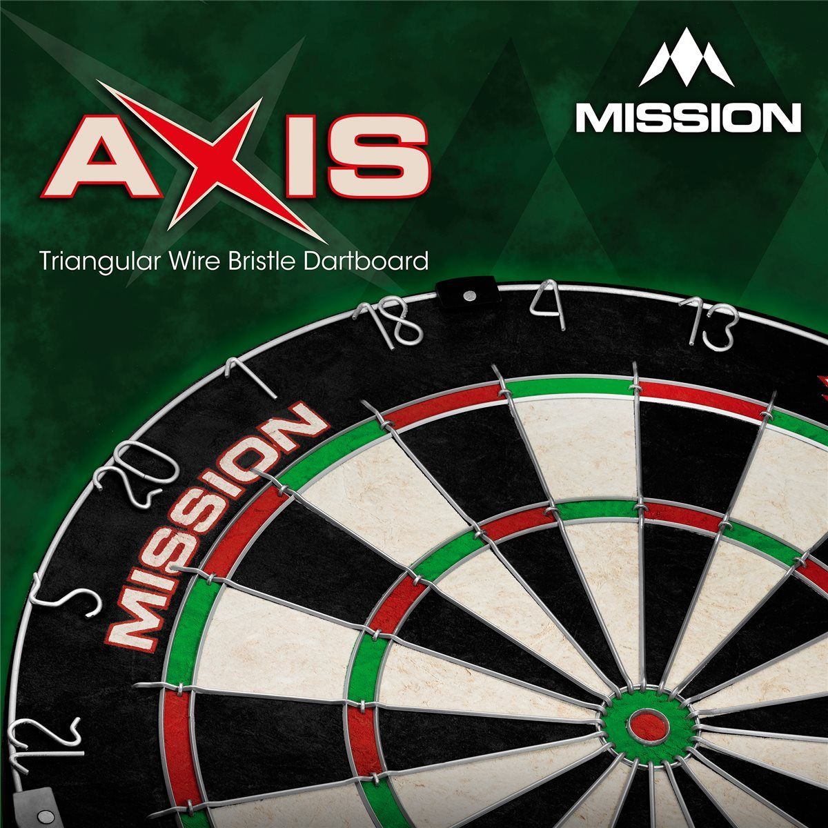 Mission Dartboard Axis Bristle Board