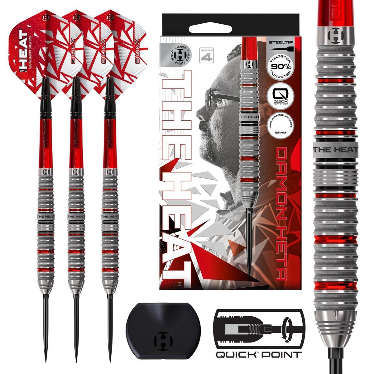 Harrows Damon Heta G4 90% Quick Points Steeldarts 21/23/24/25 Gramm Steeldarts