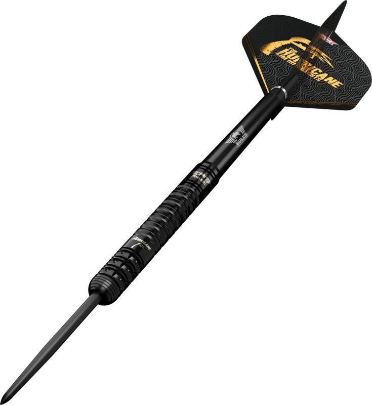 Bull´s Kim Huybrechts E2 Full Black 90% Fléchettes à pointe acier 23/25 Grammes Steeldarts