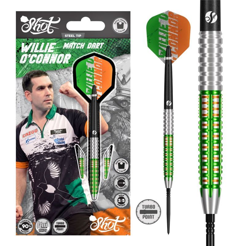 Shot! Pro Series Willie O´Connor TP 90% Steeldart 23/24 Gramm Steeldarts