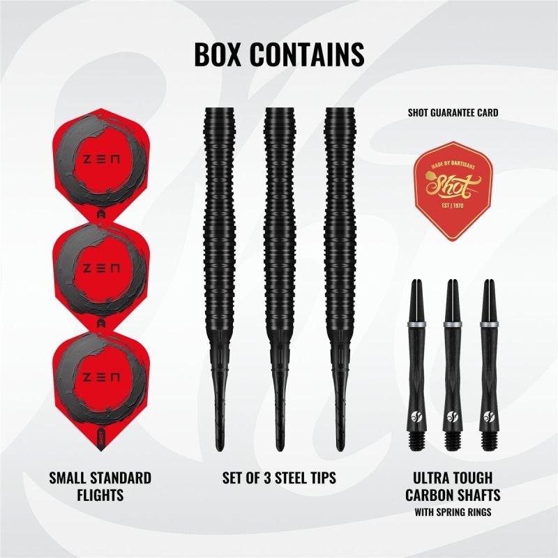 Shot! Zen Scallop 90% Tungsten Softdarts 20 Gramm Softdarts