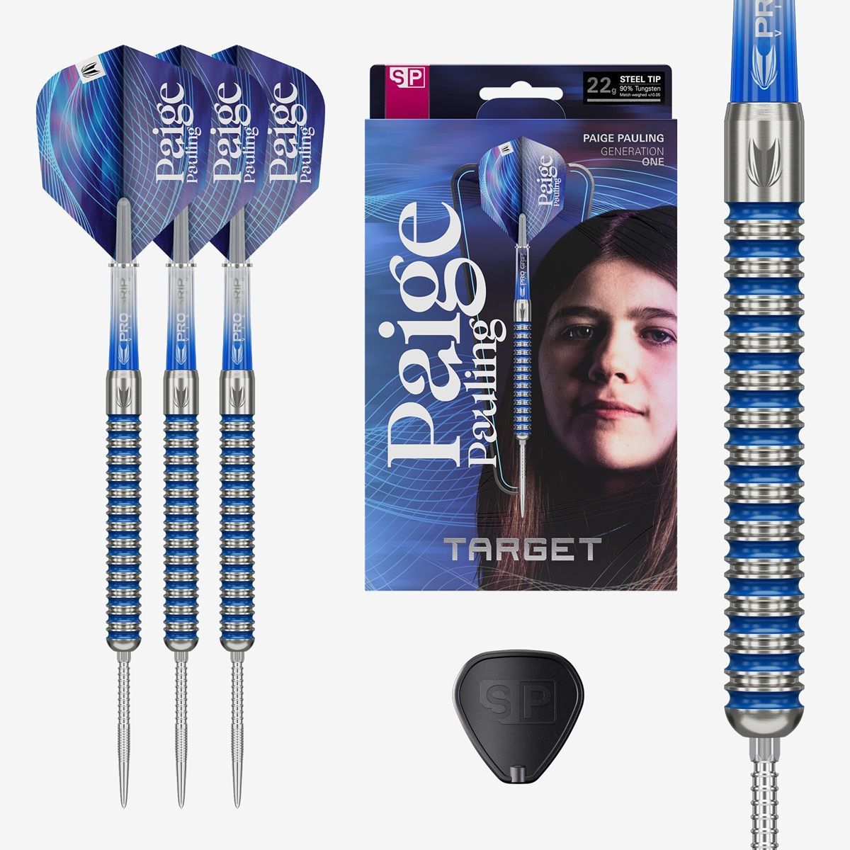 Target Paige Pauling SP 90% Freccette Steel Tip 22 Grammi Steeldarts