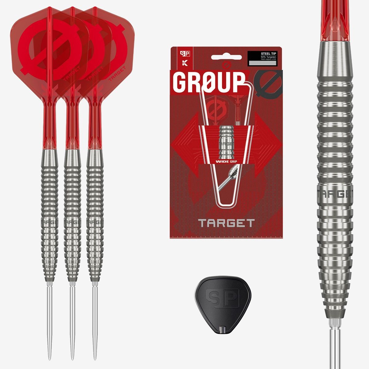Target Group 02 SP 50% Steeldarts 21/23/25 Gram Steeldarts