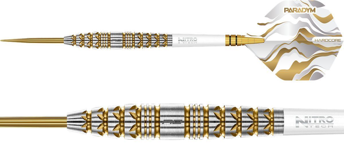 Reddragon Paradym Gold Torpedo 90% Fléchettes à pointe acier 23/25 Grammes Steeldarts