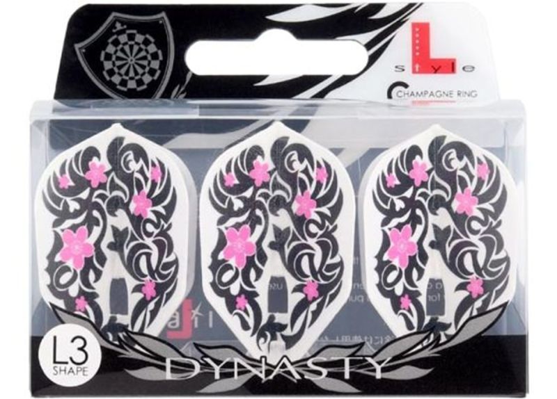 L-Style Signature Flights Pro DYNASTY L-Flight PRO AKIHIKO OWAKU White x Black Shape L3 Flights