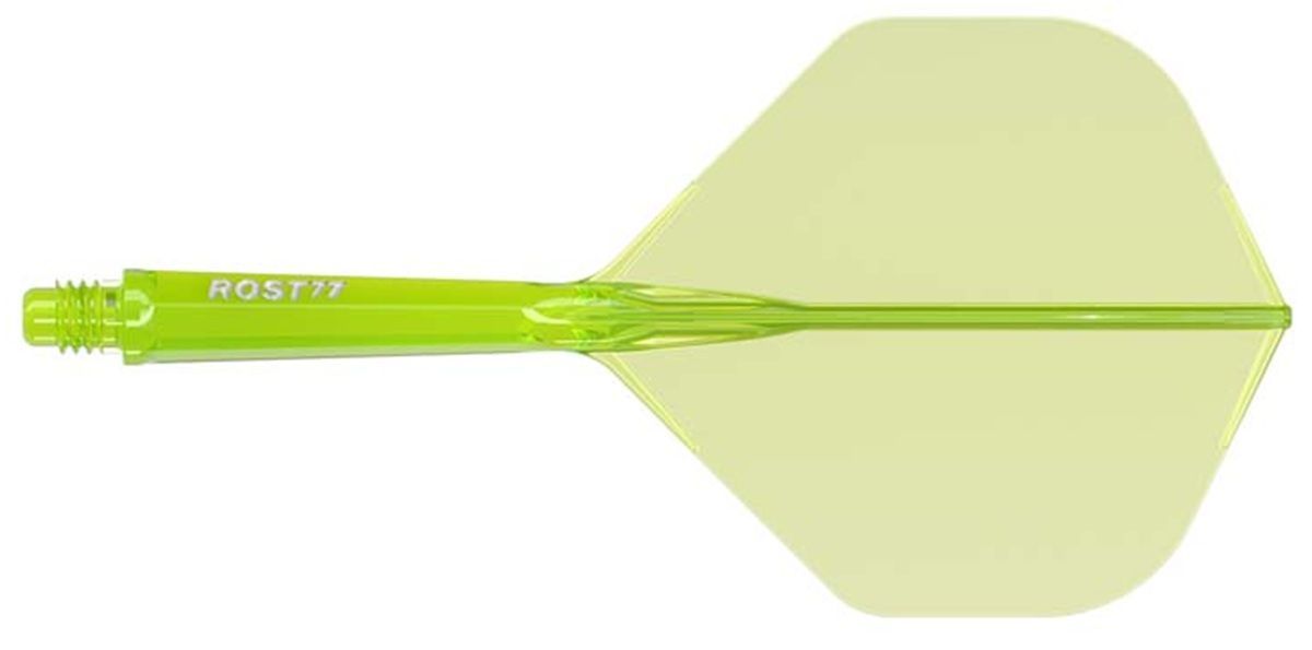 Cuesoul Dart Flight/Shaft ROST 77 Clear Green Big Standard Flights