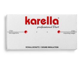 Isolamento acustico Karella per bersagli Steel – Riduzione del rumore & protezione parete Steel Dartscheibe Schallschutz