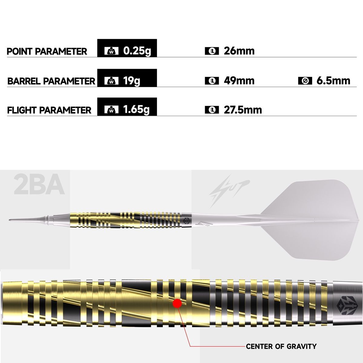 Caliburn Nexus N4 95% Softdarts 19 Gramm Softdarts