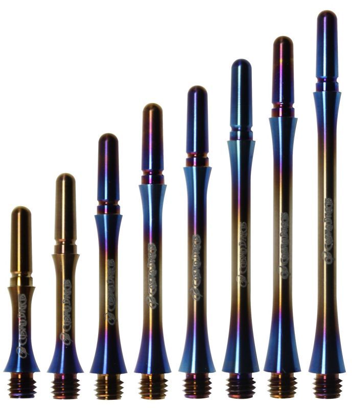 Cosmo Darts Fit Shaft Metal Titanium Slim Locked Colorful Shafts