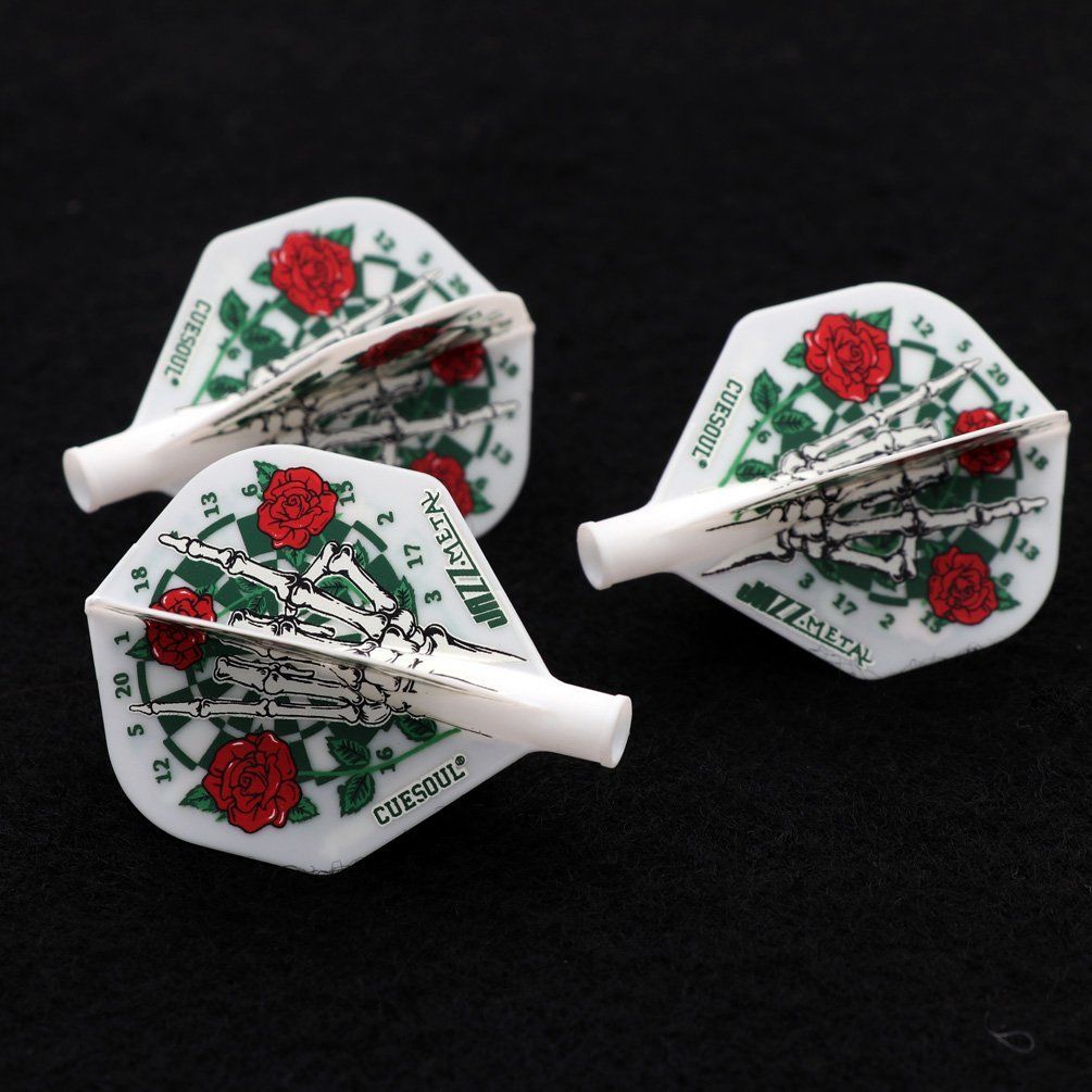 Cuesoul TERO AK4 aletta per freccette Rose Bianco Standard Flights