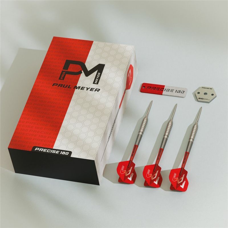 Precise180 Paul Meyer 90% Steeldarts 22/24/26 Gramm Steeldarts