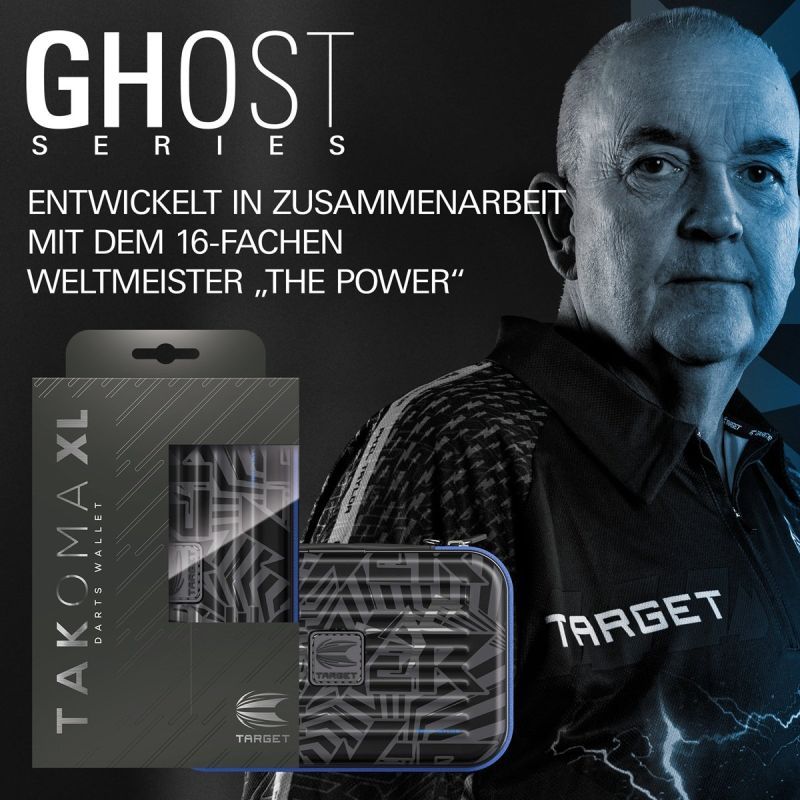 Custodia per freccette Target Takoma XL Ghost Phil Taylor Aufbewahrung Case