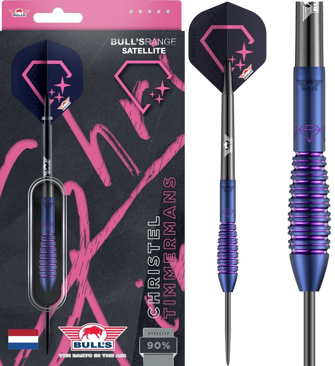 Bull´s Christel Timmermans 90% Steeldarts 25 Gramm Steeldarts