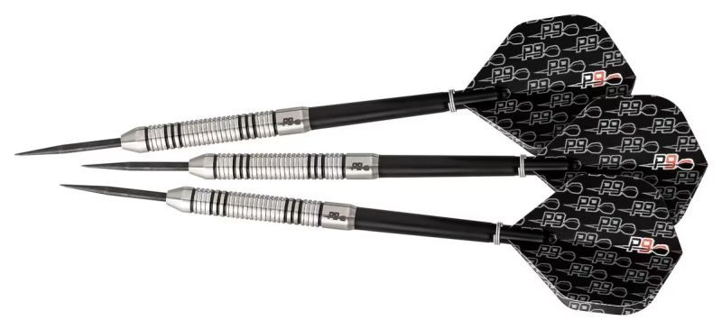 Mega Dart Starter-Set – Gladiator 3 Dartboard mit LED-Beleuchtung Bristle Board