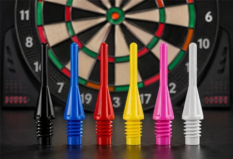 Bull's Star Tips Black 6mm 100 or 1000 Piece Soft Dart Spitzen