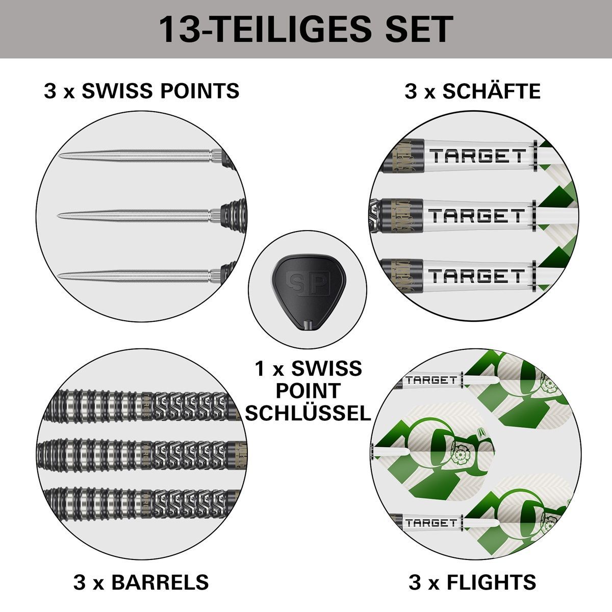 Target Charlie Manby SP 95% Steeldarts 22/23/25 Gram Steeldarts
