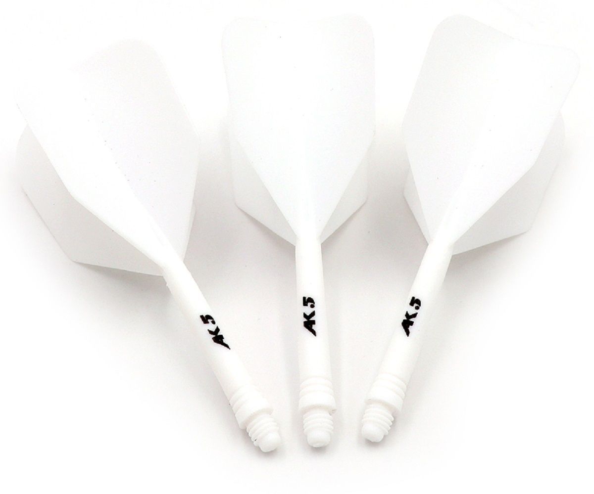 Cuesoul aletta per freccette/Asta AK5 Bianco Big Wing Flights
