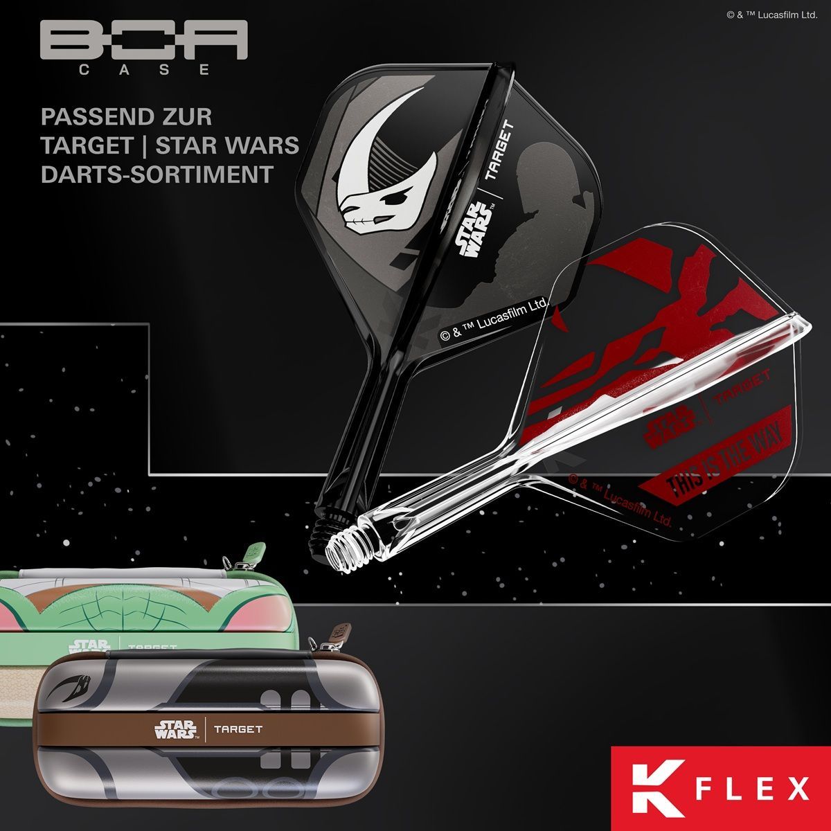 Target K-Flex Star Wars Mandalorian Shaft/Flight System Gift Set Standard No2 Shafts