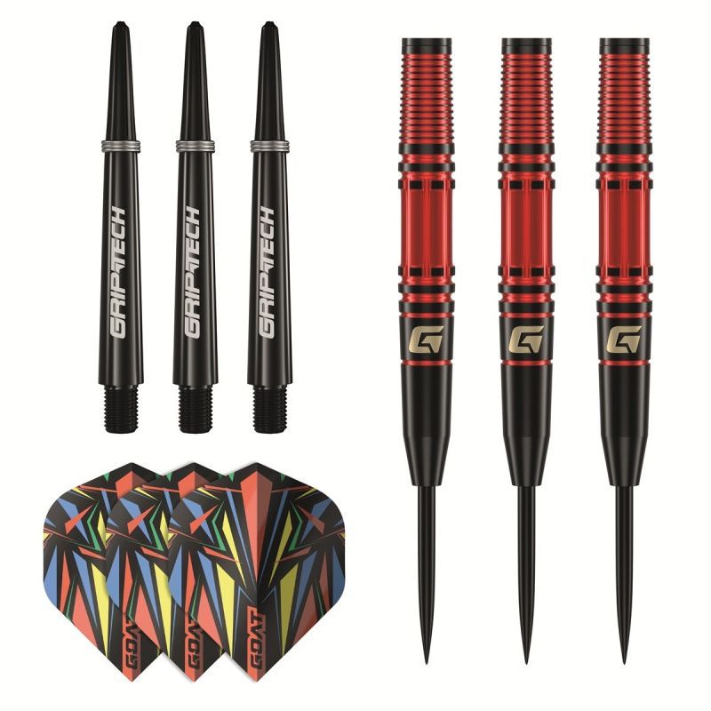 GOAT Athlete Red Brass Steeldarts 11 Gram Steeldarts