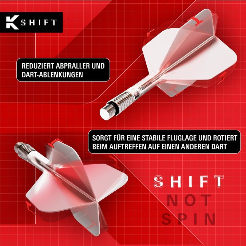Target K-Shift Shaft/Flight System Shape No6 Shafts