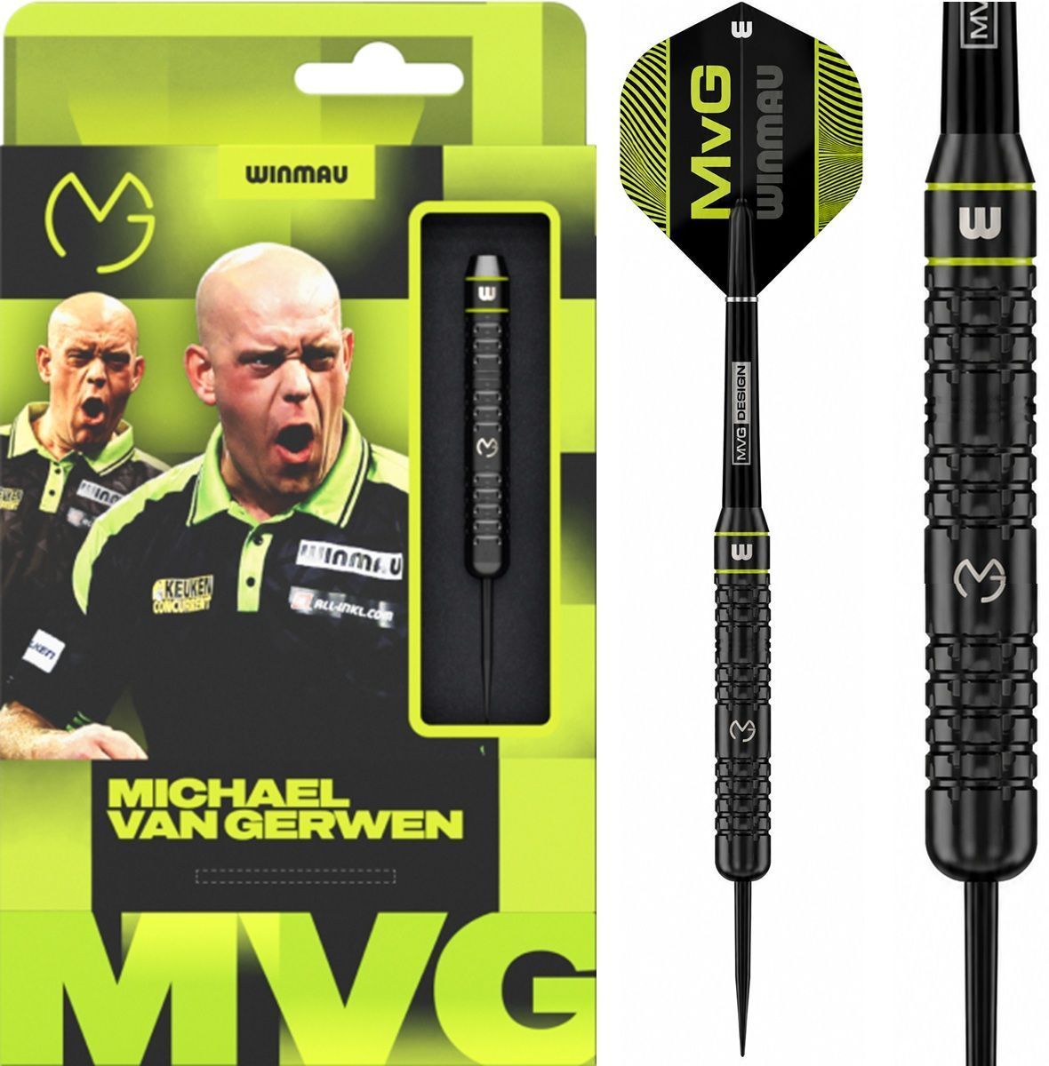 Winmau Michael van Gerwen Core Brass Steeldarts 21 Gramm Steeldarts