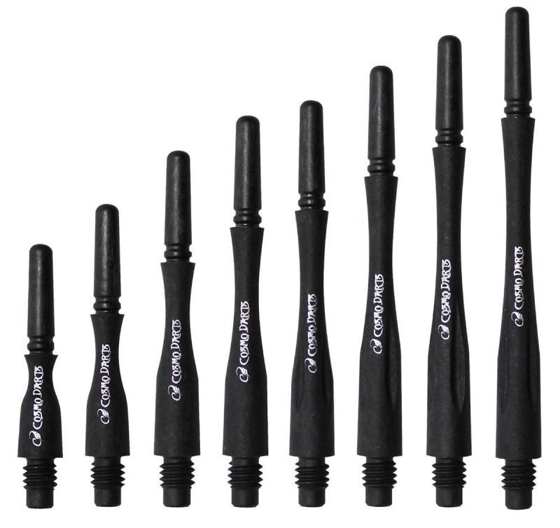 Cosmo Darts Carbon Fit Shafts Hybrid Locked Schwarz Shafts