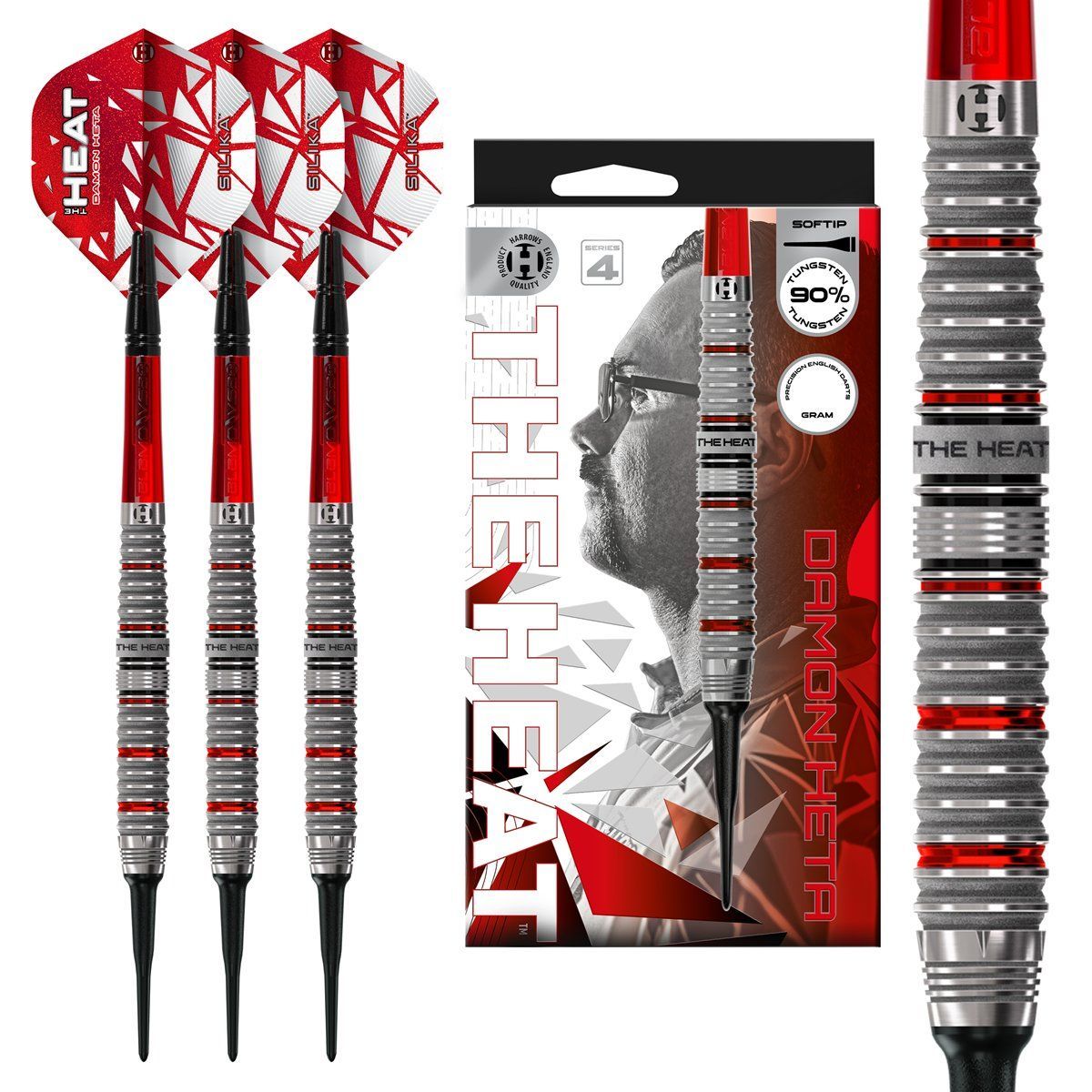 Harrows Damon Heta G4 90% Softdarts 18/20 Gramm Softdarts