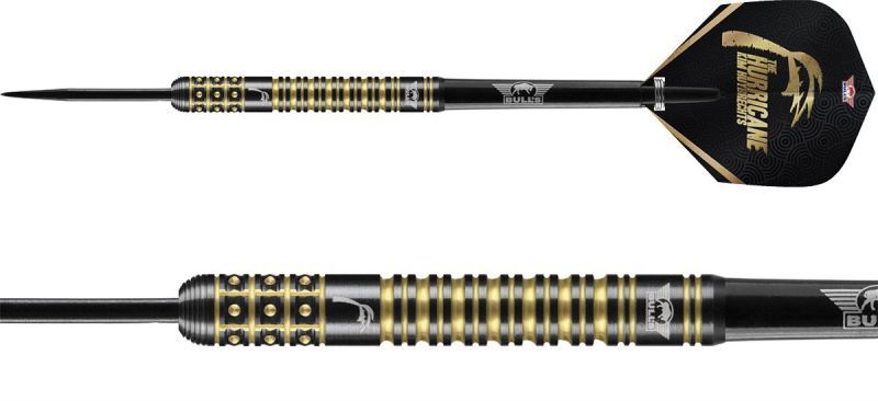 Bull's Kim Huybrechts 90% Black E2 23/24/25 Grammes Fléchettes à pointe acier Steeldarts