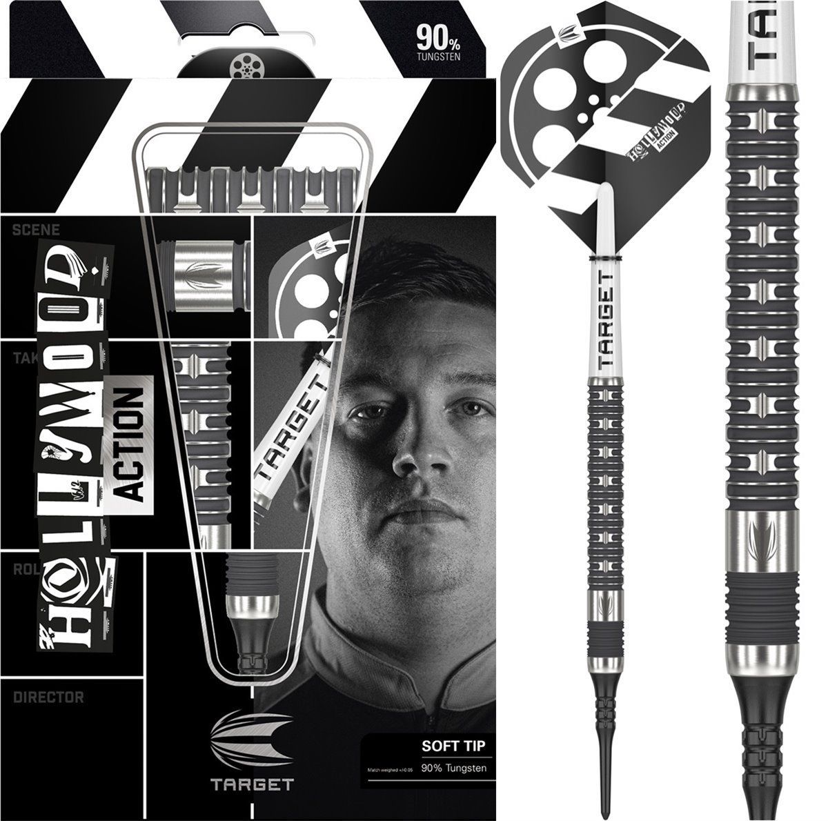 Target Hollywood Action Chris Dobey 90% Softdarts 20 Gramm Softdarts
