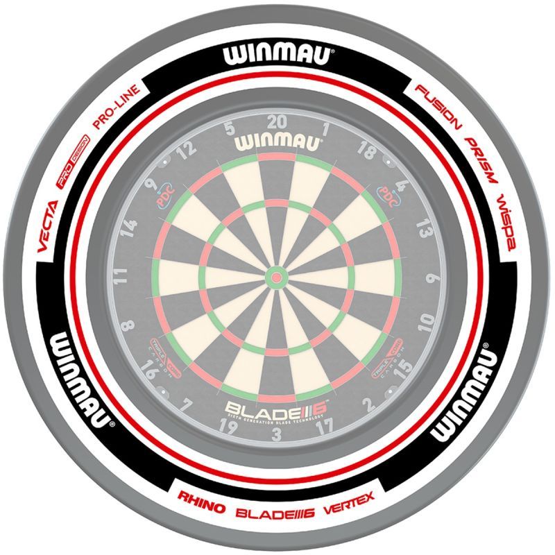Winmau Advance Blanc/Rouge Surround pour cible / Anneau de protection Auffangring