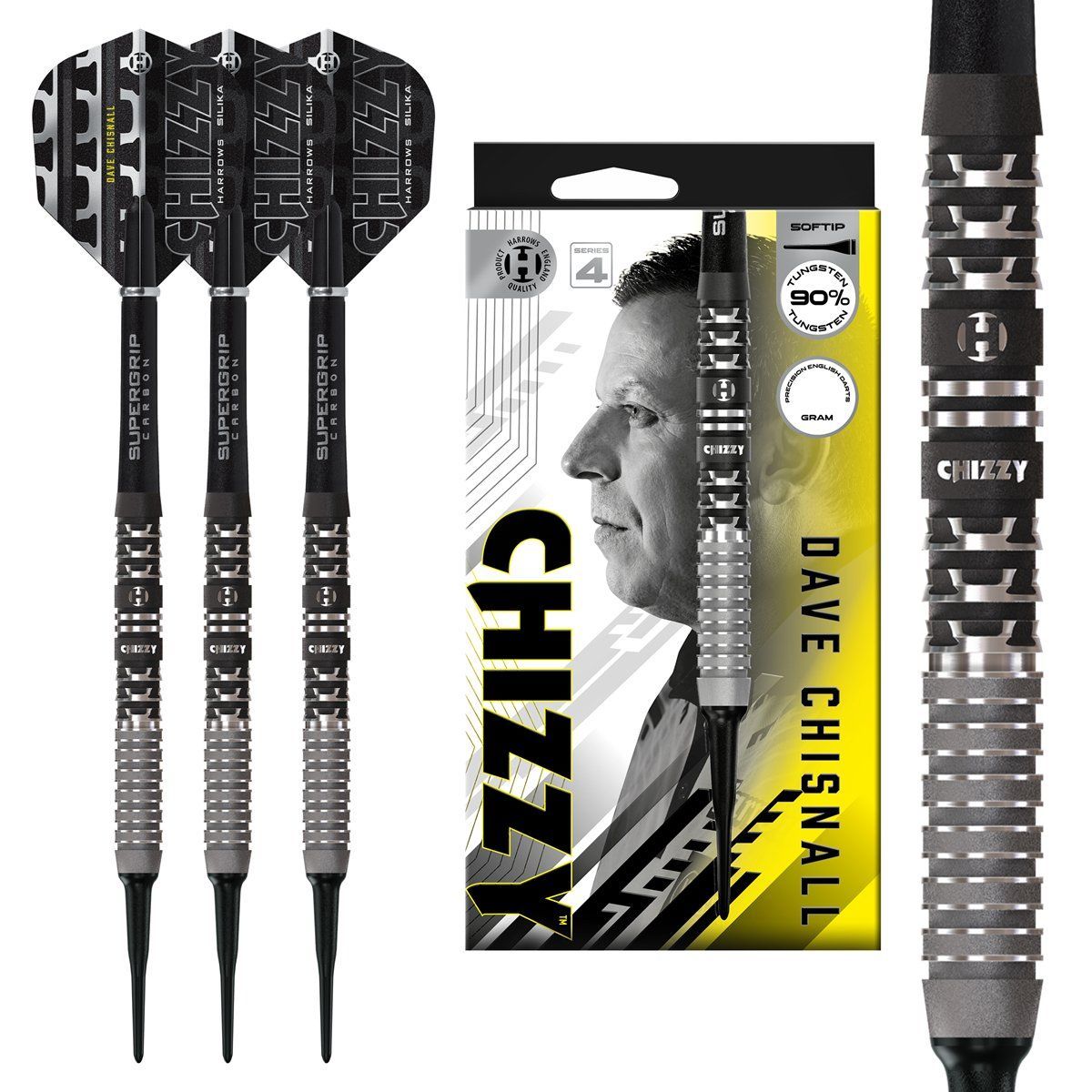Harrows Dave Chizzy Chisnall G4 90% Softdarts 18/20 Gramm Softdarts