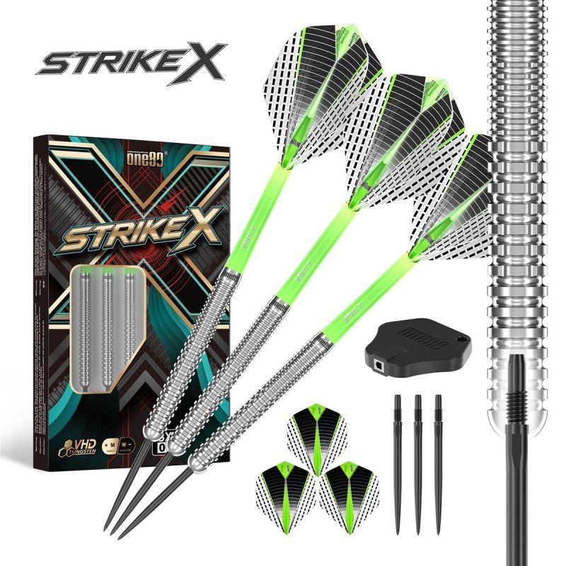 ONE80 Strike X SX01 90% Steeldarts 21/23/25 Gramm Steeldarts