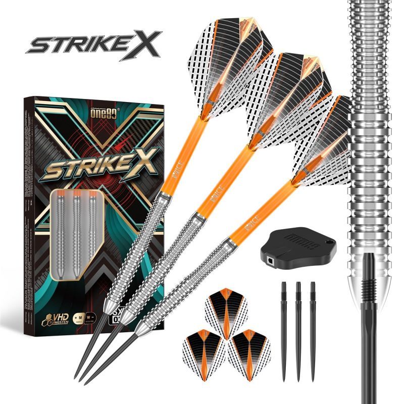 ONE80 Strike X SX02 90% Steeldarts 21/23/25 Gramm Steeldarts