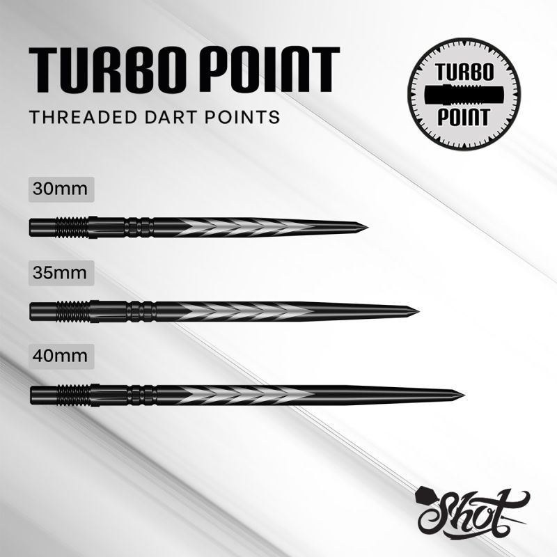 Shot! Tribal Weapon Laser Turbo Points TP 30/35/40 mm Schwarz Wechselspitzen