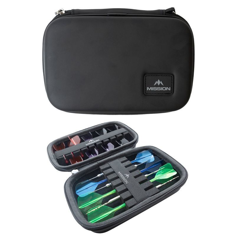 Mission Force 90 EVA Dart Case Large – per 2 set di freccette Dart Tasche