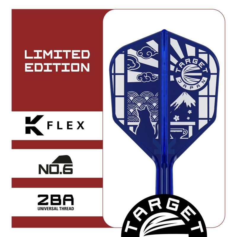 Target Japan Limited Blue K-Flex Shaft/Flight System Shape No6 Shafts