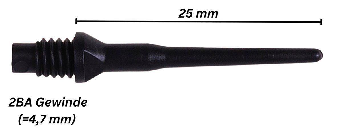 Karella Keypoint Special Soft Tip Points 2BA – 1000 Pieces Soft Dart Spitzen E-Dart