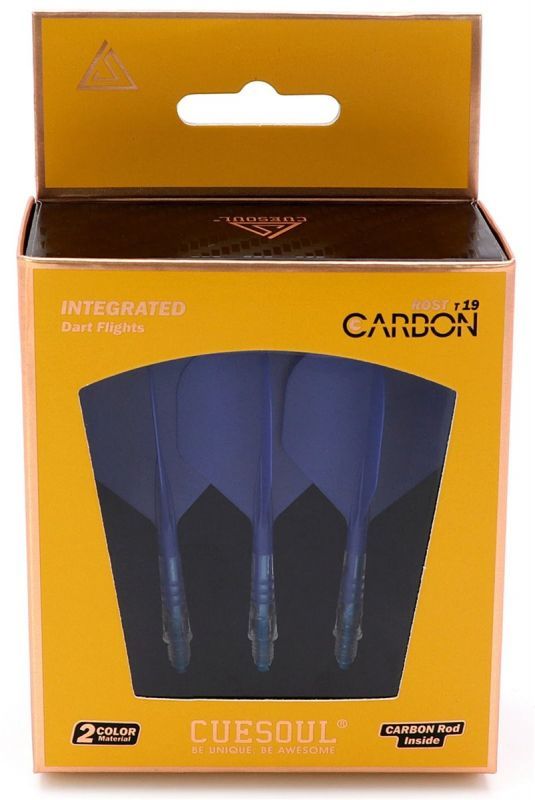 Cuesoul aletta per freccette/Asta ROST T19 Carbon Asta Blu/Blu Standard Flights