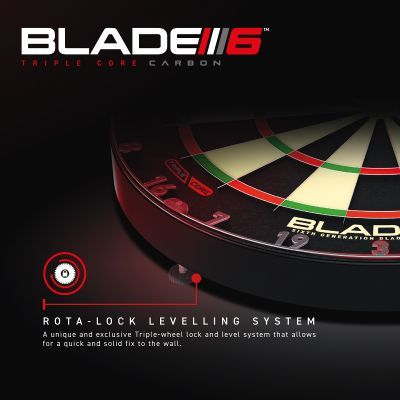 WINMAU Dartboard Blade 6 Triple Core Plasma LED Bristle Board+LED