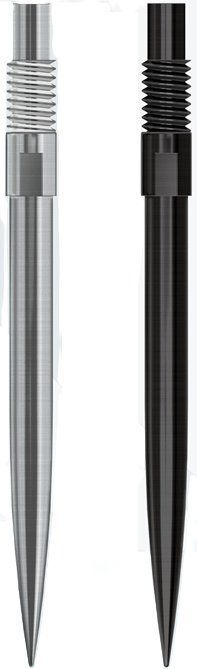 Harrows Quick Points 30/35/40 mm Silber/Schwarz Wechselspitzen