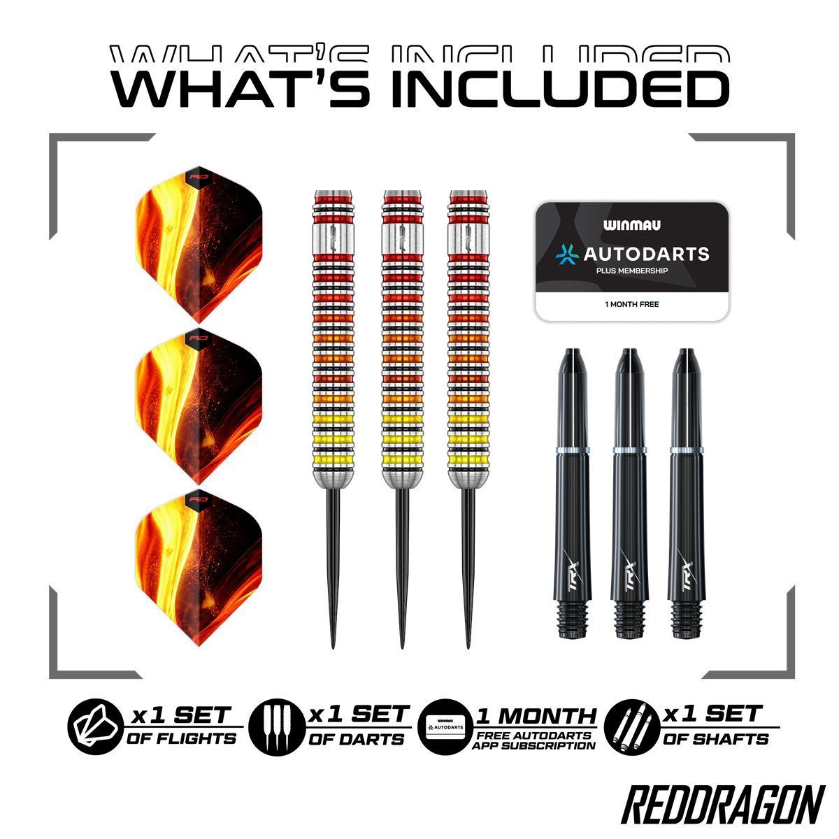 Reddragon Furnace 90% Steeldarts 22/24 Gramm Steeldarts