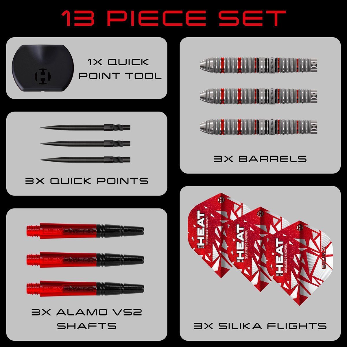 Harrows Damon Heta G4 90% Quick Points Steeldarts 21/23/24/25 Gramm Steeldarts