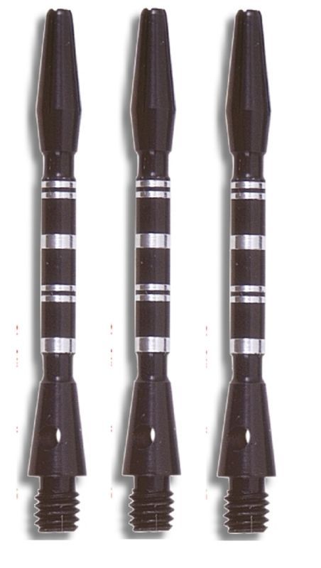 Shaft Alu Stripe medium,ca 45 mm, schwarz Shafts