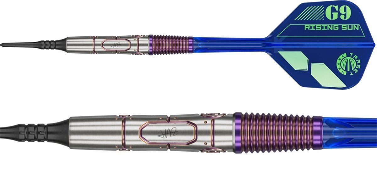 Target Risign Sun Haruki Muramatsu Gen 9 G9 95% Fléchettes à pointe souple 21,5 Grammes Softdarts