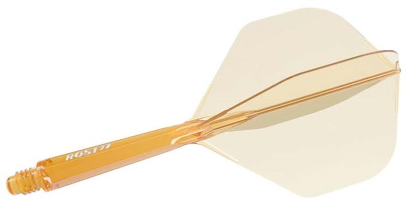 Cuesoul aletta per freccette/Asta ROST 77 Trasparente Orange standard grande Flights
