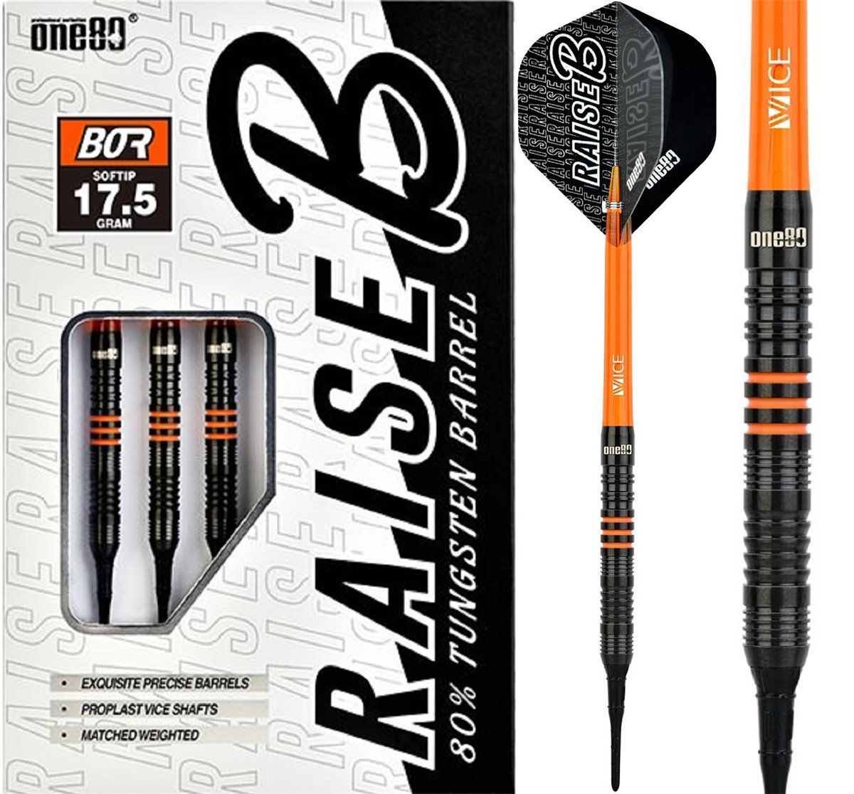 One80 Raise B - BOR Softdarts 17,5 Gramm Softdarts