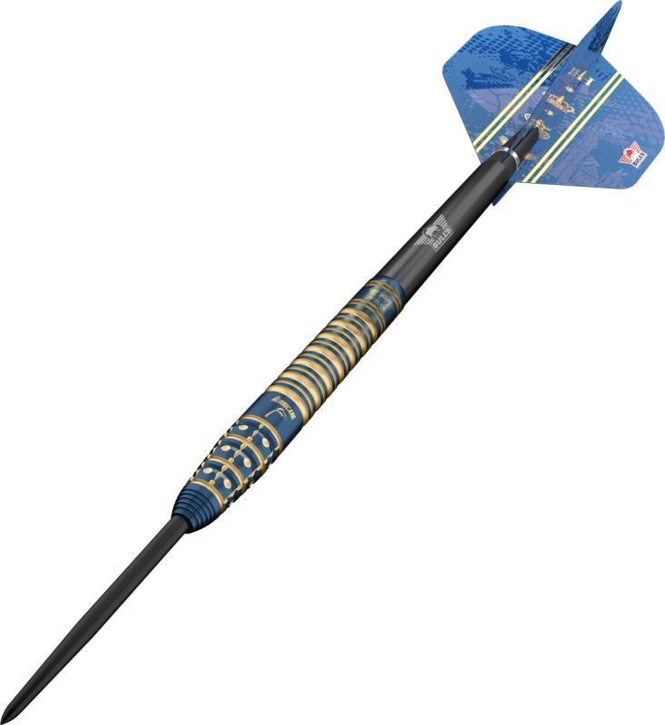Bull´s Kim Huybrechts Blue 95% Fléchettes à pointe acier 22/24 Grammes Steeldarts