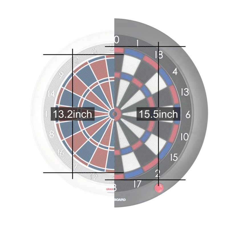 GranBoard 132 Smart Soft Dartboard 2 Loch E-Dartscheibe