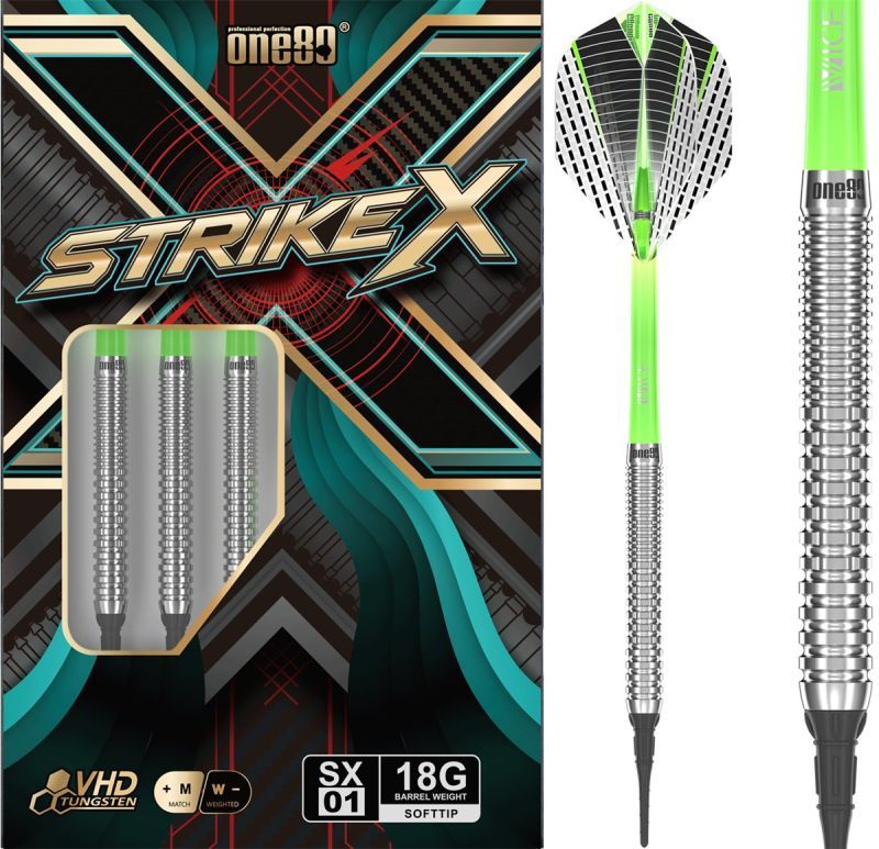 ONE80 Strike X SX01 90% Softdarts 18 Gramm Softdarts